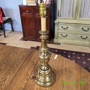 Vintage Brass Hollywood Regency Style Table Lamp